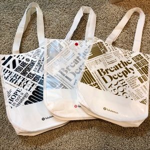 Lululemon Reusable Shopping Bag Bundle